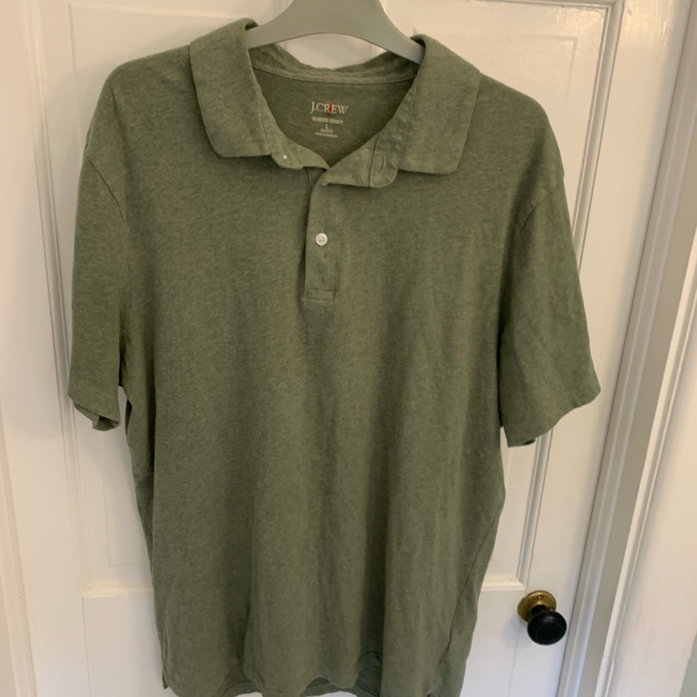 J Crew Polo Green Size Large